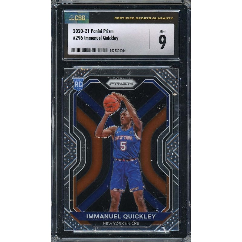 Immanuel Quickley 2020 Panini Prizm Basketball Rookie Card RC #296 Graded CSG 9 - 8'6" x 11'6"