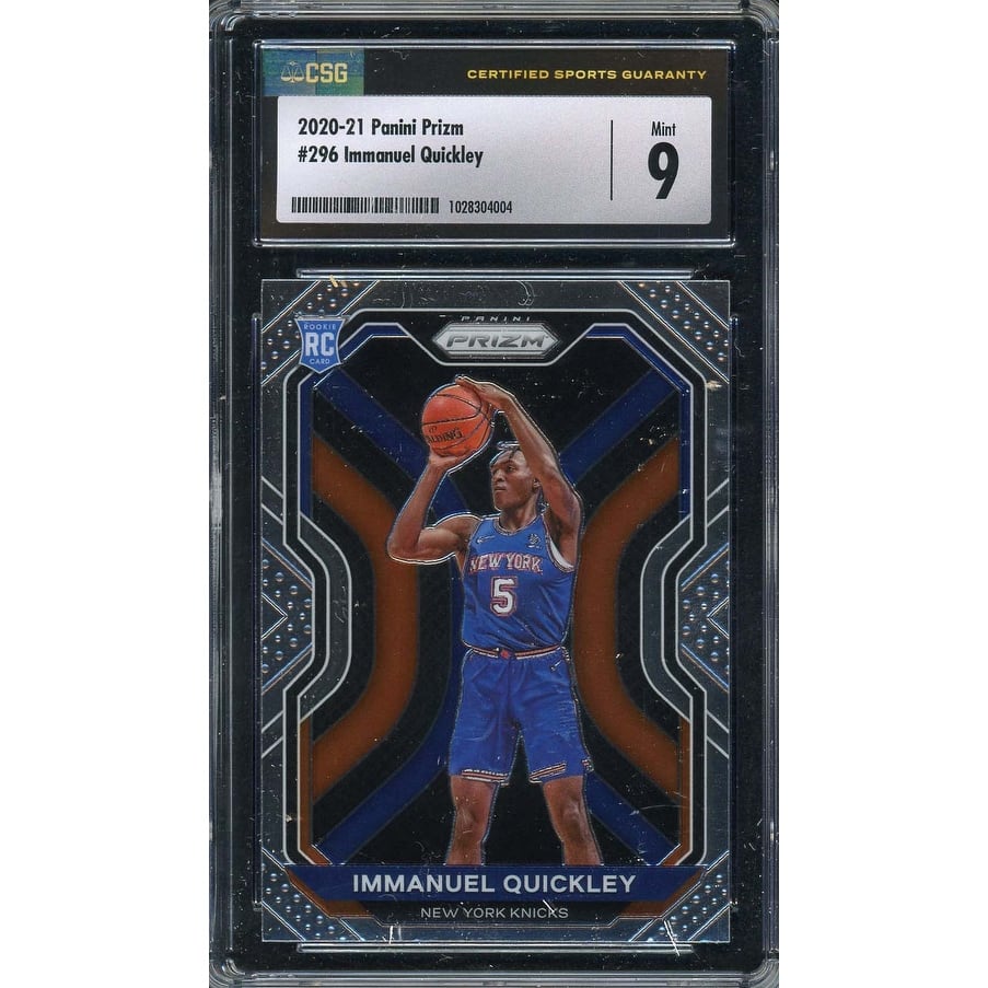 Immanuel Quickley 2020 Panini Prizm Basketball Rookie Card RC #296 Graded CSG 9 - 8'6" x 11'6"