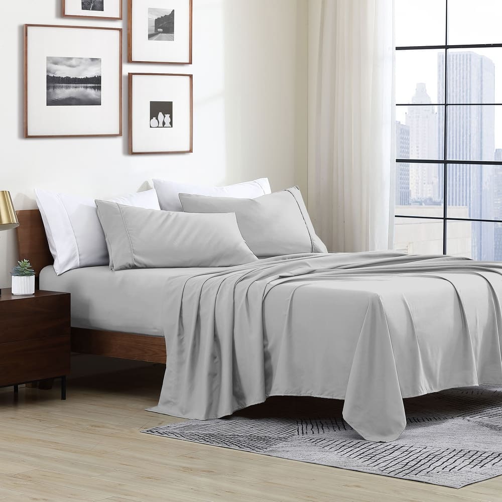 Swift Home Double Brushed Ultra Soft Microfiber Sheets 4-Piece Sheet Set Bedding Set - Assorted Colors