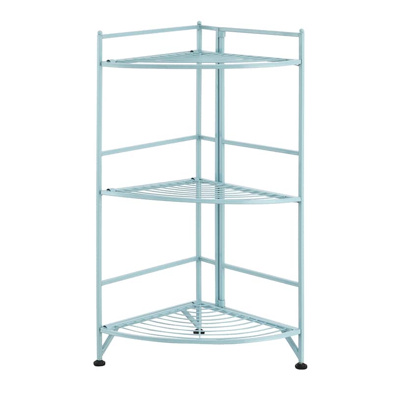 Convenience Concepts Xtra Storage 3 Tier Folding Metal Corner Shelf