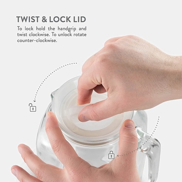 Bormioli Rocco Frigoverre Classic Jug with White Lid - 67.75 oz.
