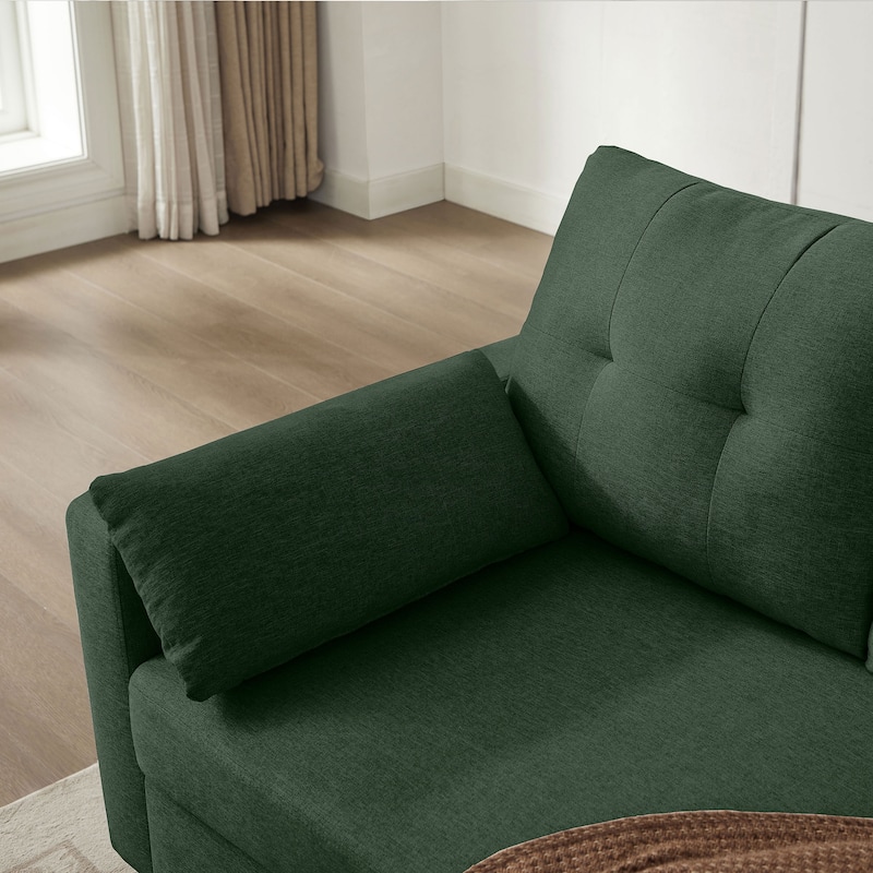 101" Sectional Sofa with Storage Ottoman