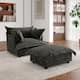 Option Single Armchair+Ottoman-Dark Grey