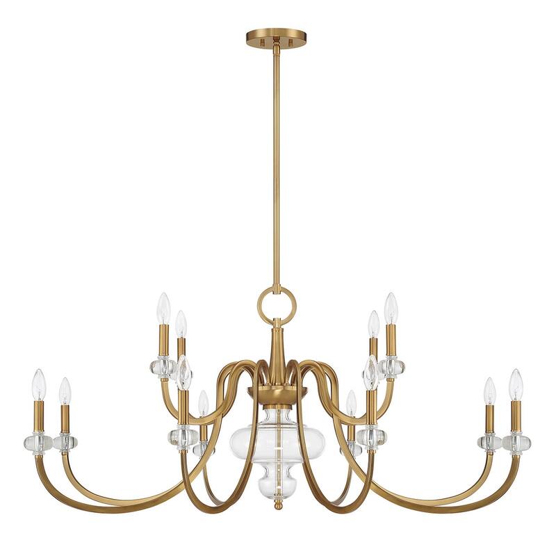 Savoy House 1-5803-12 Bergdorf 12 Light 50" Wide Taper Candle Style