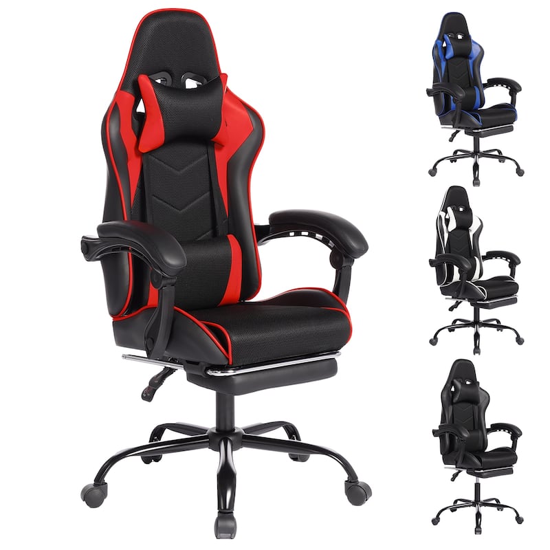 E-sports Gaming Chair Sports Car Driving Seat PU Material Moulded Sponge Comfortable and Safe With Massage