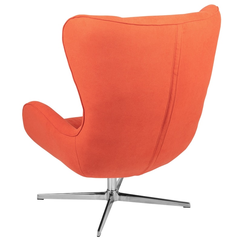 Home and Office Retro Swivel Wing Accent Chair - 35"D x 32.5"W x 40.5"H