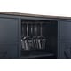 preview thumbnail 19 of 24, Contemporary X-door Wine Bar Cabinet