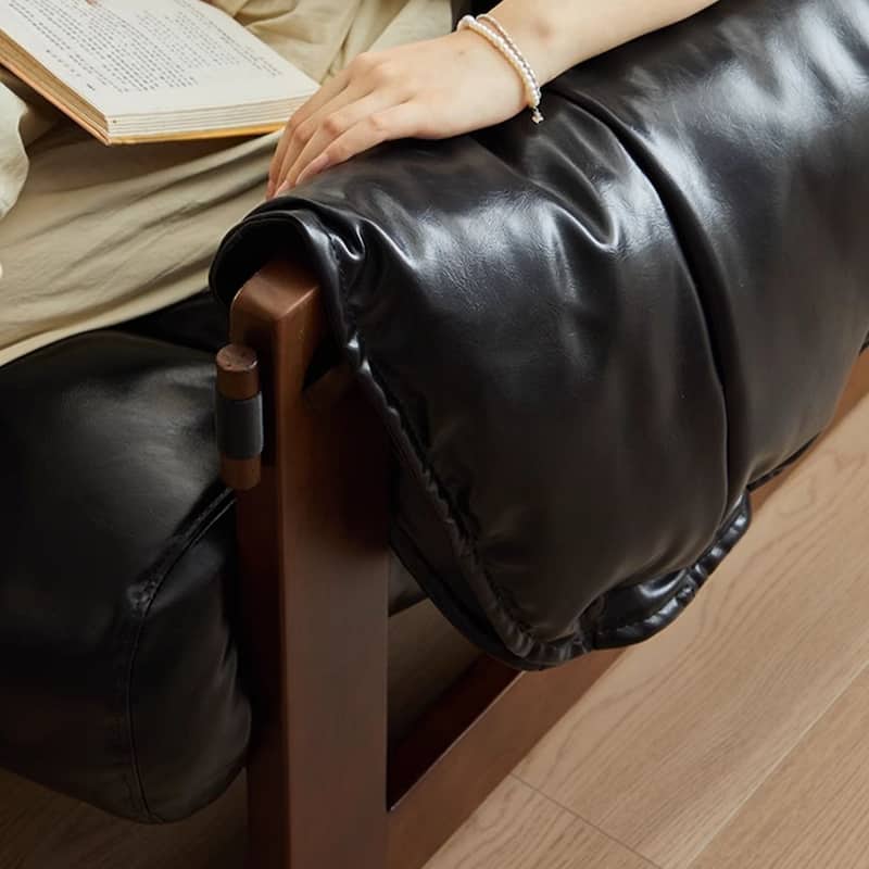 Retro Modern Leather Lounge Chair