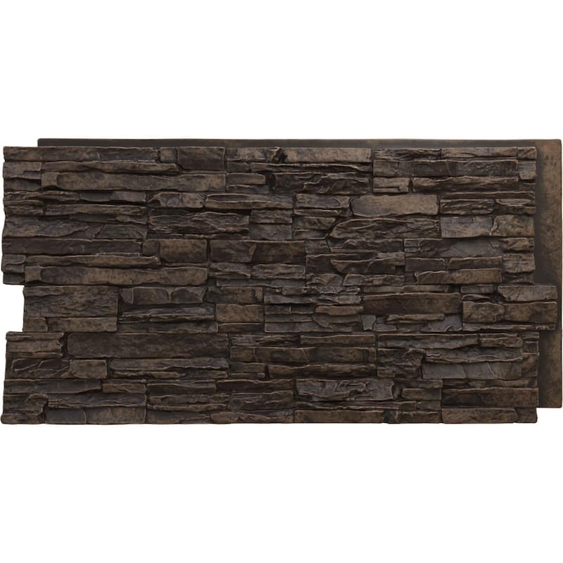 Canyon Ridge Stacked Stone, EverStone Faux Stone Siding Panel