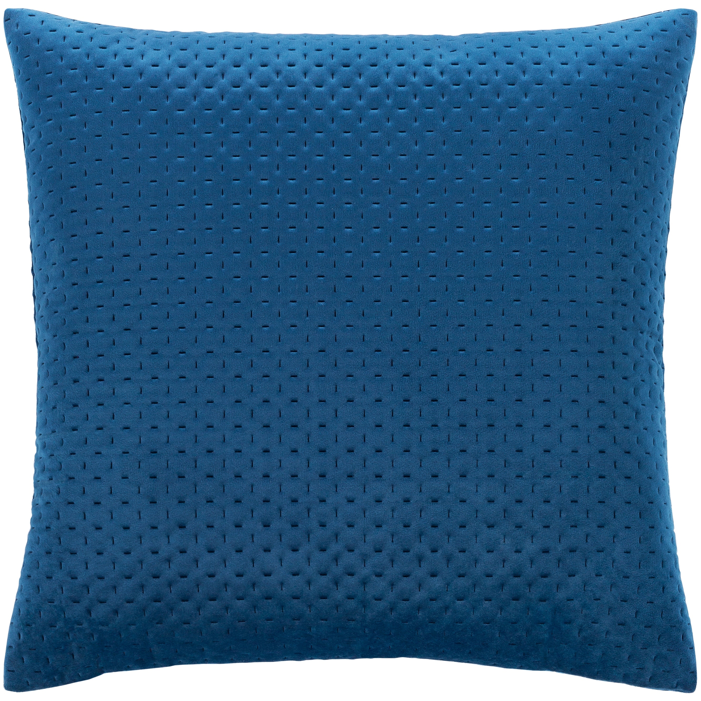 A light beige textured decorative pillow with dotted pattern