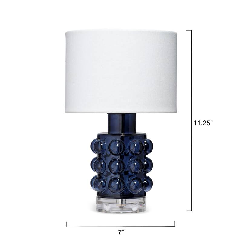 Alden Decor Athena 11.25 inch Glass Table Lamp