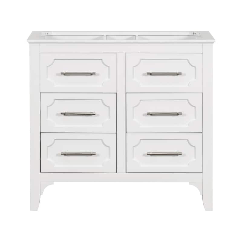 34 inch MDF Freestanding Bathroom Vanity without Counter Top