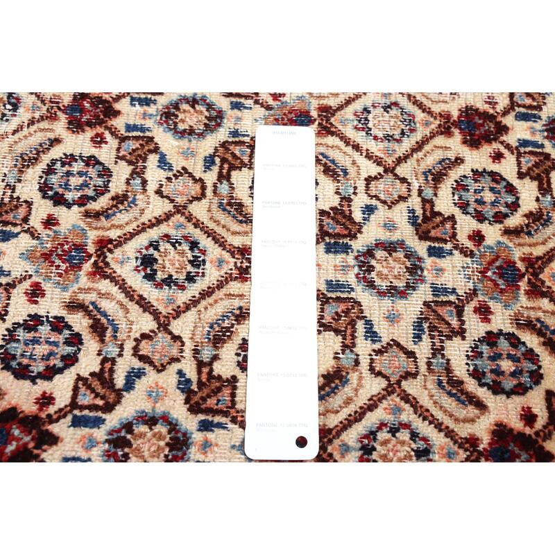 ECARPETGALLERY Hand-knotted Antalya Vintage Cream Wool Rug - 9'5 x 12'6