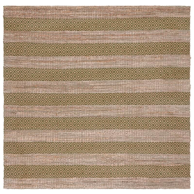 SAFAVIEH Handmade Natural Fiber Jalynn Geometric Seagrass Rug