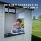 preview thumbnail 6 of 9, Backyard Discovery Caraway Cottage White Cedar Playhouse, Play Kitchen - 4'2" x 3'7"