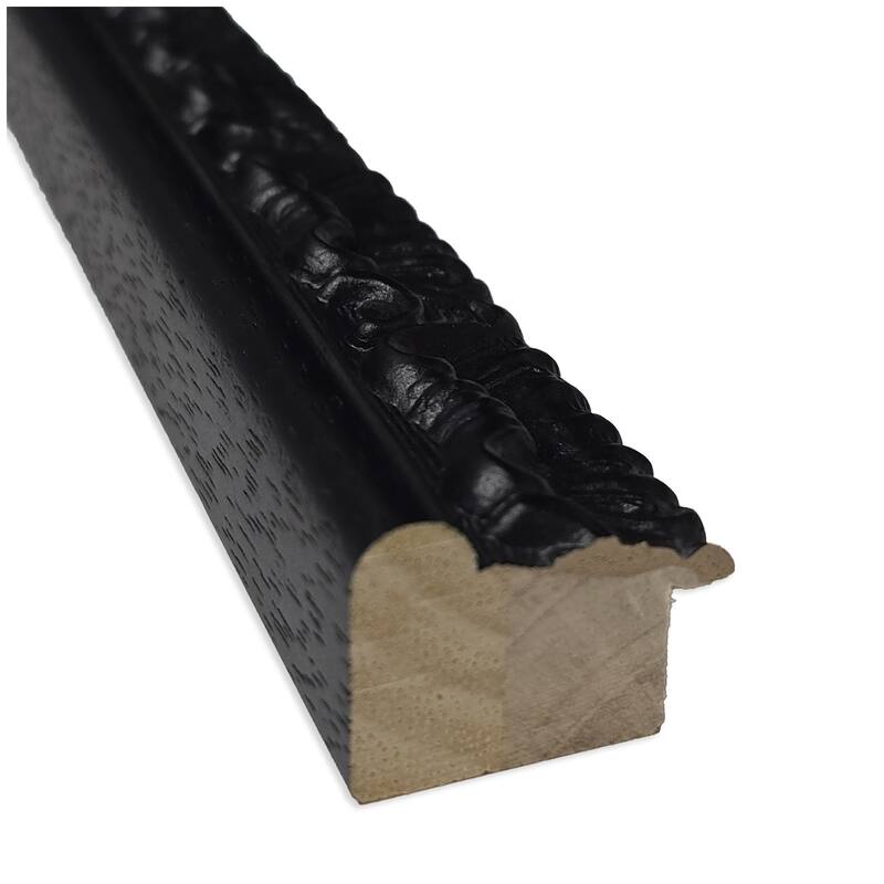 Kate and Laurel Pinboard Black Scallop Print