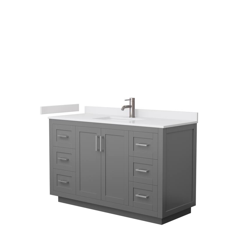 Miranda Single Vanity Set, Cultured Marble Top, No Mirror