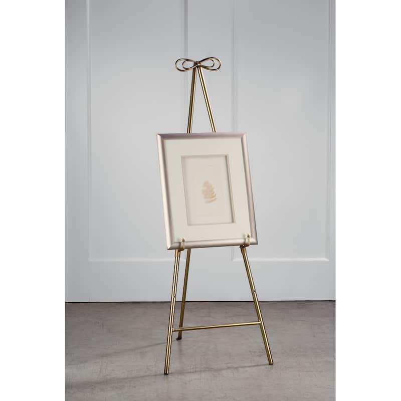 53.5"H Gold Metal Folding Tripod Floor Easel - 53.5"