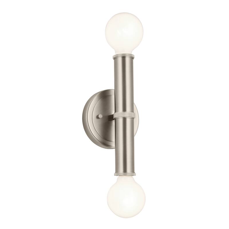 Kichler Lighting Torche 9.75 in. 2-Light Wall Sconce - Brushed Nickel