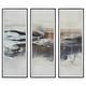 preview thumbnail 1 of 6, Uttermost Graphite Horizon Framed Prints (Set of 3) - 23"W x 63"H x 2"D