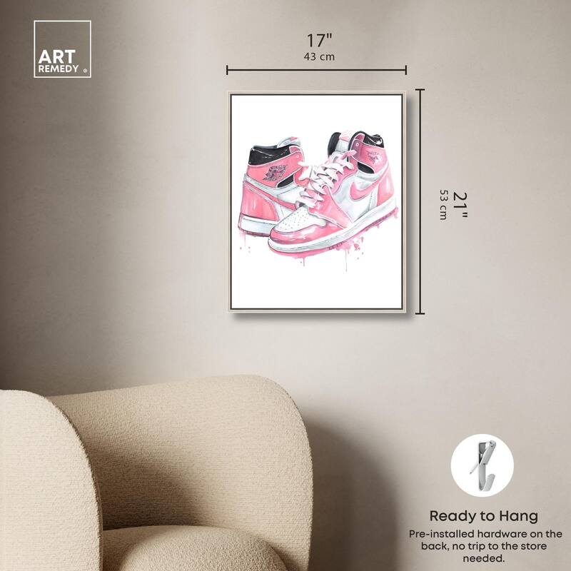 Doll Memories - Walk in Pink Canvas by Art Remedy