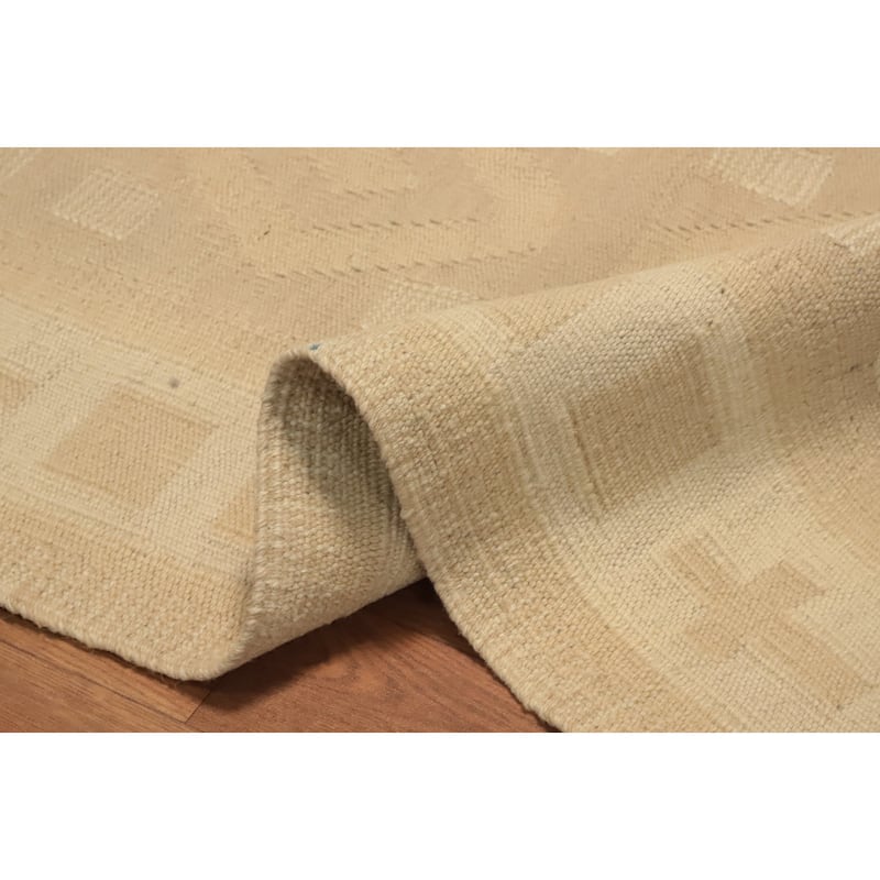 Hand Woven Oriental 100% Wool Carpet Southwestern Tribal Multi-Colored Kilim Area Rug - 3' 9'' X 2' 1''