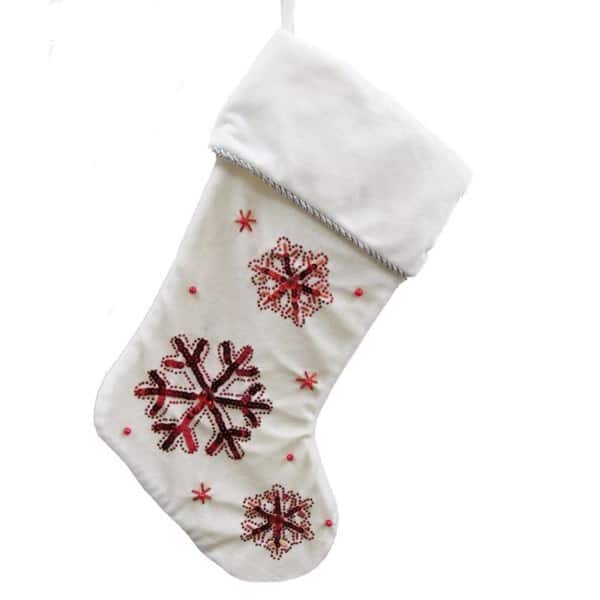 Christmas Snowflakes Red Print Dish Cloths 6 Pack Dish Towels