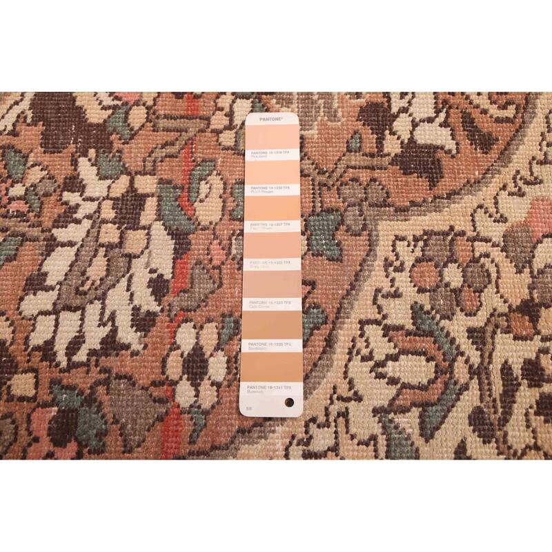 ECARPETGALLERY Hand-knotted Antalya Vintage Copper Wool Rug - 6'8 x 9'7