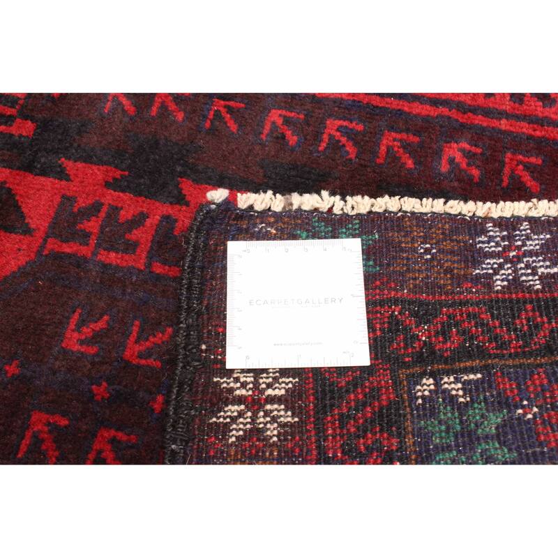 ECARPETGALLERY Hand-knotted Teimani Dark Brown Wool Rug - 2'11 x 4'9