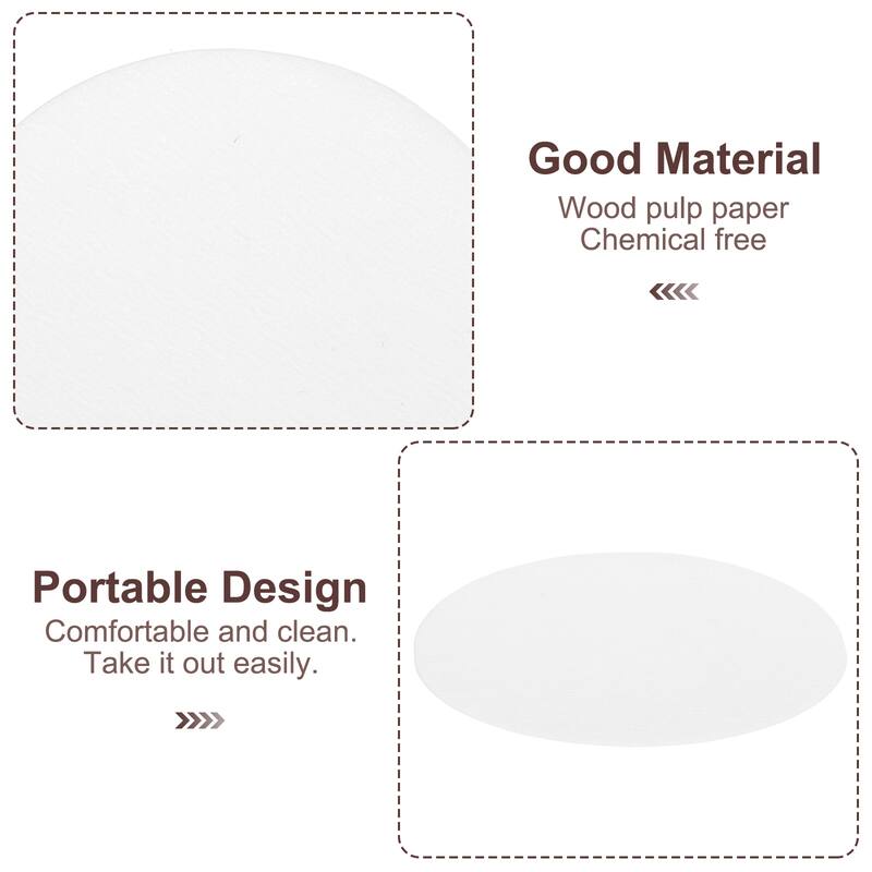 600Pcs Coffee Filters, Disposable Round Paper Filter for Home Office