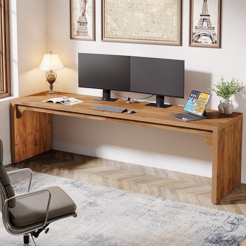 70.87” Extra Long Computer Desk, 2 Person Desk for Home Office