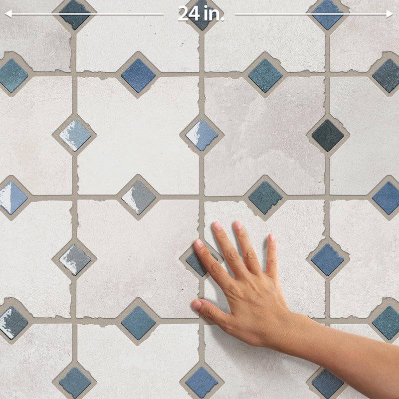 Merola Tile Ruanes Grey 15-3/4" x 23-5/8" Porcelain Floor and Wall Tile