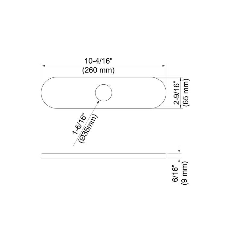 10 Inch Kitchen Faucet Hole Cover