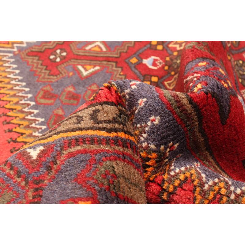 ECARPETGALLERY Hand-knotted Andelz Red Wool Rug - 4'3 x 6'4