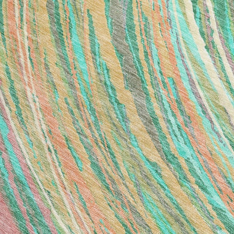 HomeRoots Abstract Transitional Rectangle Outdoor Rug