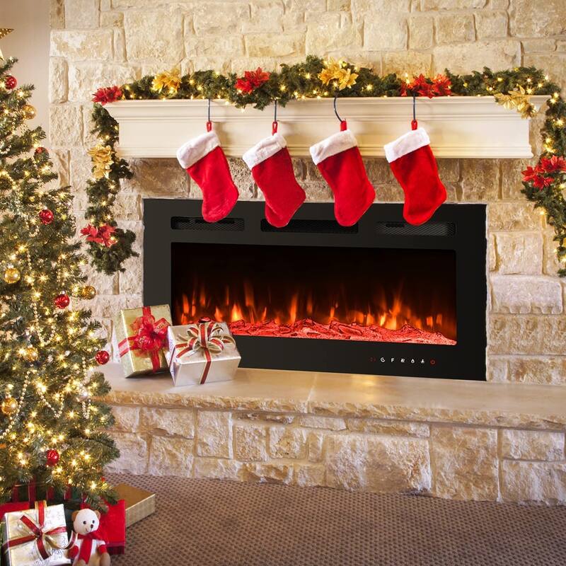 Electric Fireplace 12 Flame Color Wall Mounted