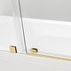 preview thumbnail 11 of 23, Villena 60" W x 58" H Single Sliding Frameless Tub Door