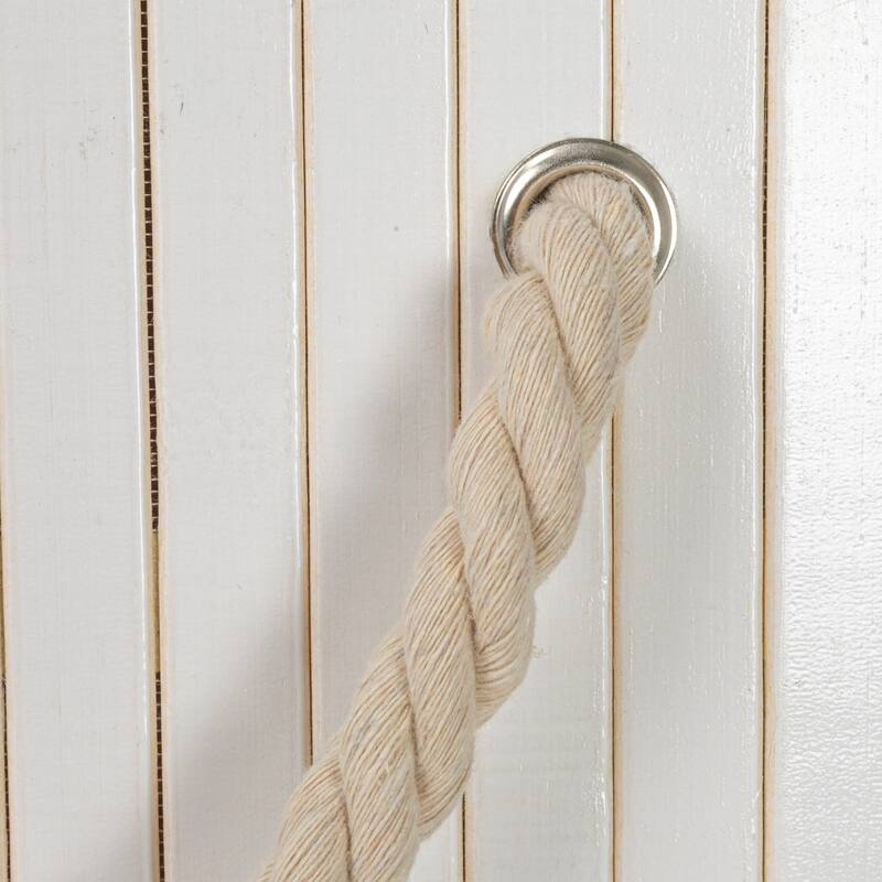 Household Essentials Bamboo Laundry Hamper with Handles and Removable Laundry Bag