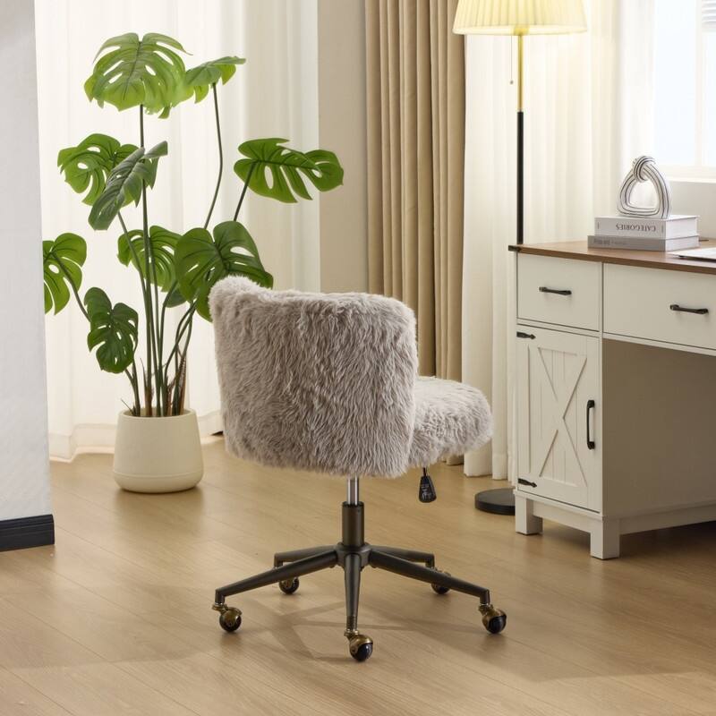 Plush Velvet Swivel Chair Antique Bronze Base With Wheels