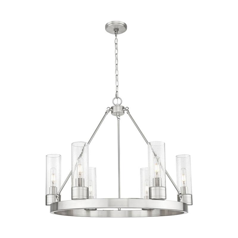 Innovations Lighting Downtown Urban - Boreas - 6 Light 29" Chandelier with 8" Shades