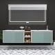 preview thumbnail 94 of 98, Bathroom Vanity With Sink In 32/36/40/84/76/92 Inch, Floating Bathroom Vanity With Soft Close Door 83.2''W×19.9''D×20.1''H - Mintgreen