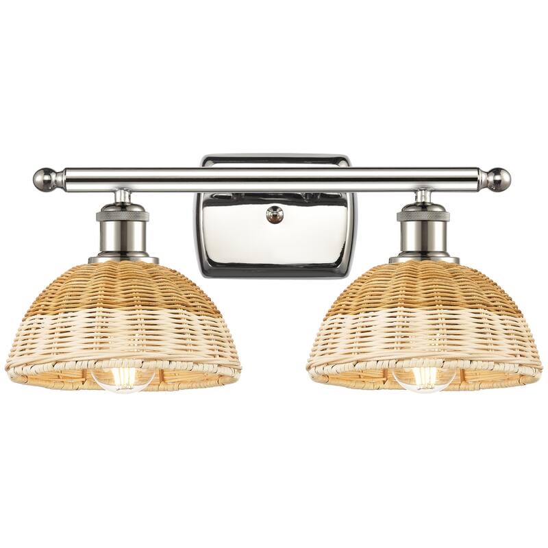 Innovations Lighting Endless Possibilities Ballston - Bristol Natural II - 2 Light 18" Bath Vanity Light - Polished Nickel