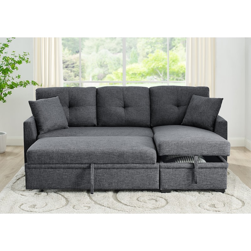 Modular Storage Sleeper Sofa - 54" D x 83" W x 35" H