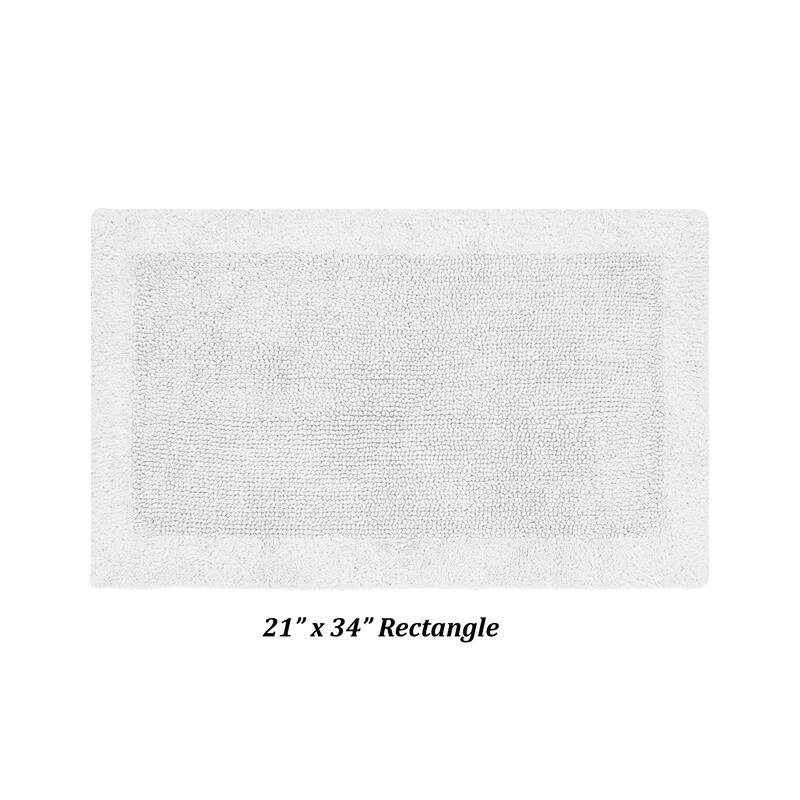Better Trends Bath Rugs 100% Cotton Tufted Soft & Water Absorbent Bathroom Rug for Shower, Sink Bath Mats Edge Collection