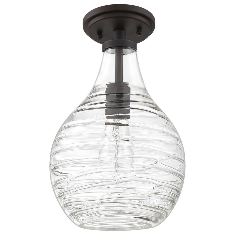 Bellevue Trinity 9" Wide Semi-Flush Ceiling Fixture