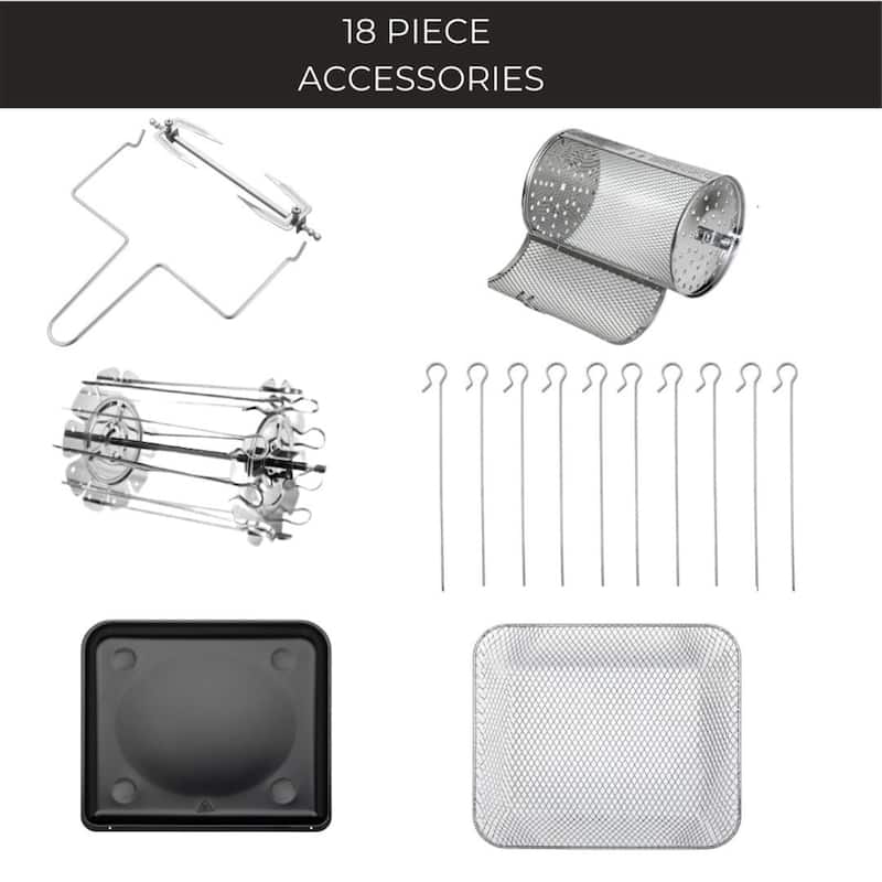 Chefpod Pro Air Fryer Oven Stainless Steel Digital Touchscreen 13 QT