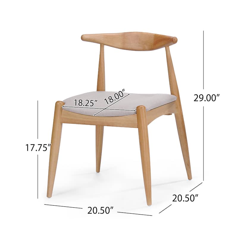 Set of 2 Vintage Dining Chairs Side Chair Reception Chair Office Chair with Ergonomic Curved Backrest