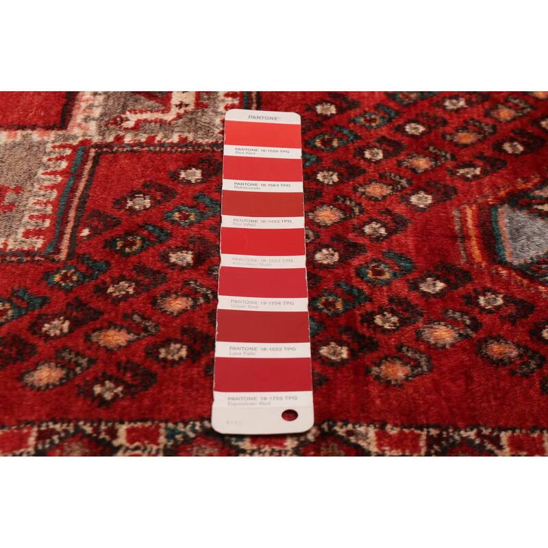 ECARPETGALLERY Hand-knotted Kayseri Vintage Red Wool Rug - 4'6 x 6'3