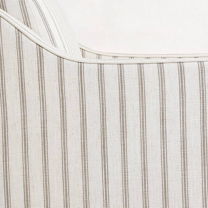 30'' W Vegan Leather/ Chenille Swivel Accent Chair