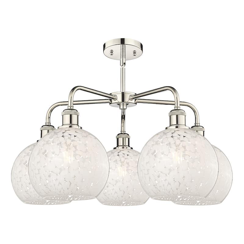 Innovations Lighting 516-5C-16-26-White Mouchette-Indoor Chandelier